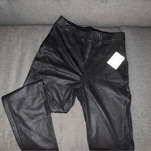 Women’s Black Faux Leather Pants